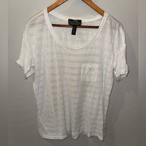 RLR Active (Ralph Lauren Lauren Active) semi-sheer top in a size XL